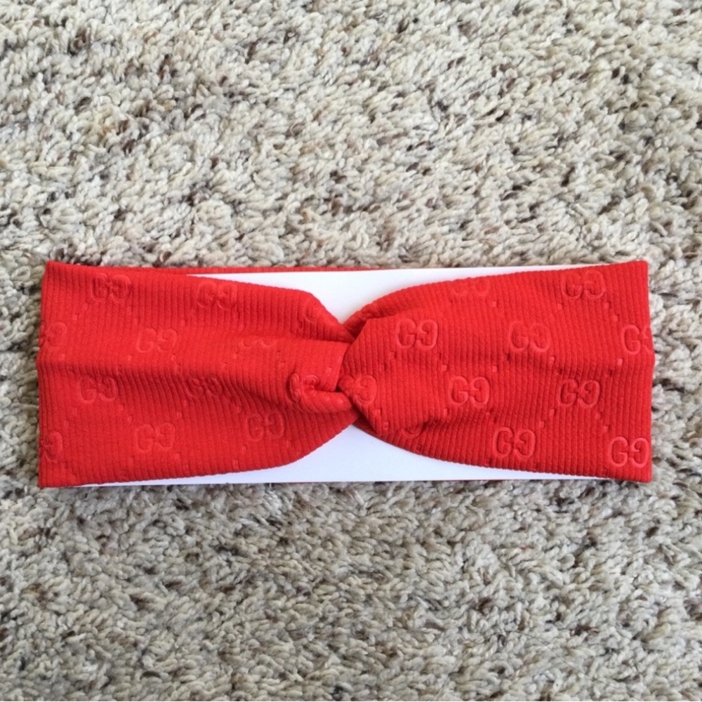 G9 Vibrant Red Textured Headband